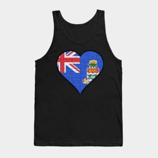 Caymanian Jigsaw Puzzle Heart Design - Gift for Caymanian With Cayman Islands Roots Tank Top